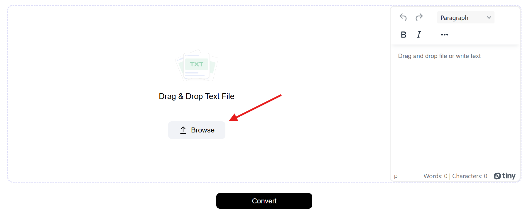 Image of the password generator tool interface