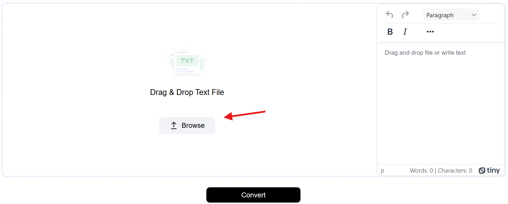 Text to PDF Converter